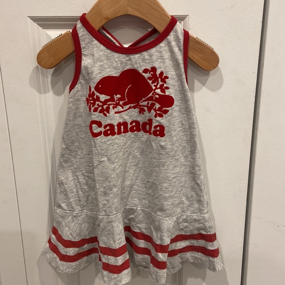 Roots Grey and Red Tank Sun Dress - Picture 1 of 5